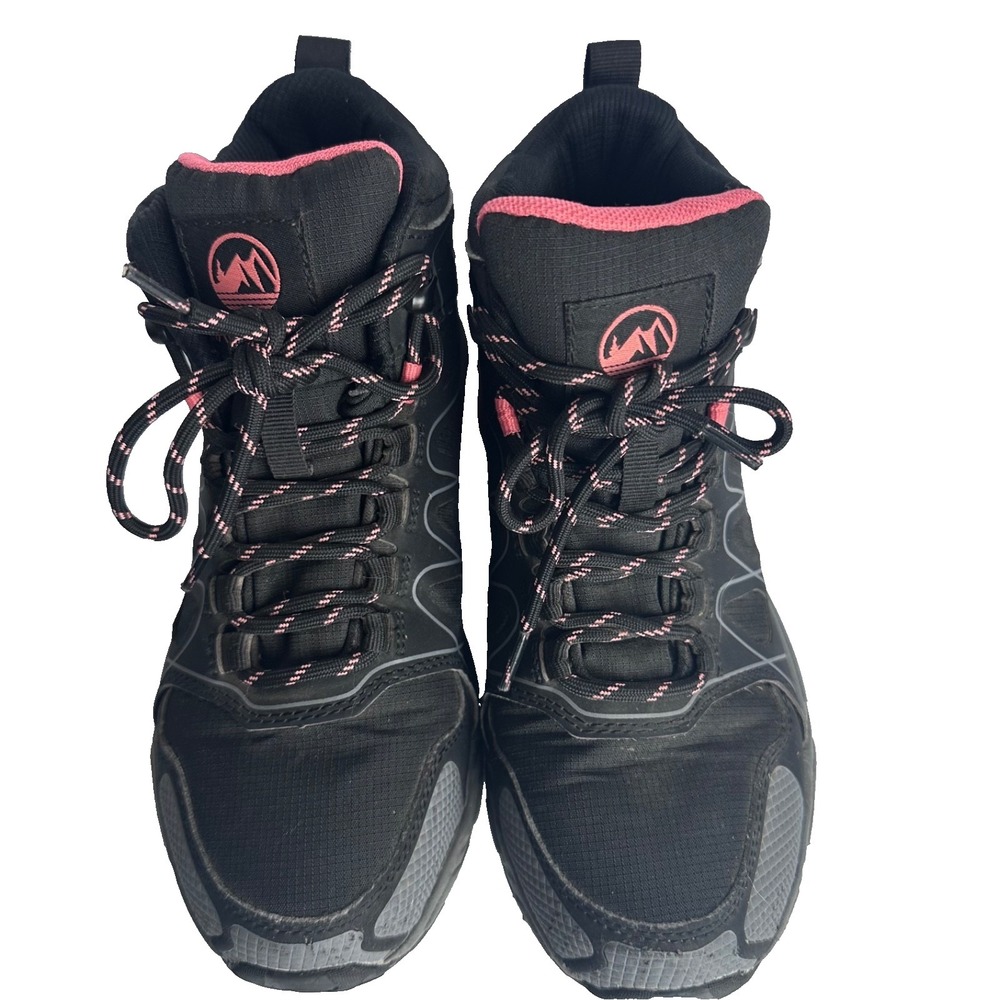 Tamarack Waterproof Women's Black/Pink Soft Toe Hikers Outdoors Cushioned Sz 6.5